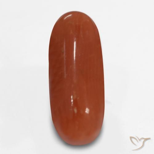 2.47ct Натуральный Ярко-красный коралловый, Овал, Непрозрачный