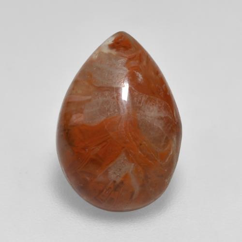 3.56 карата, натуральный Многоцветный Коралловый, Форма груши, Полупрозрачный