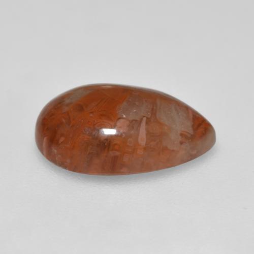 3.56 карата, натуральный Многоцветный Коралловый, Форма груши, Полупрозрачный