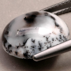 6.92 карата, натуральный Многоцветный Дендритный агат, Огранка Овал, Непрозрачный