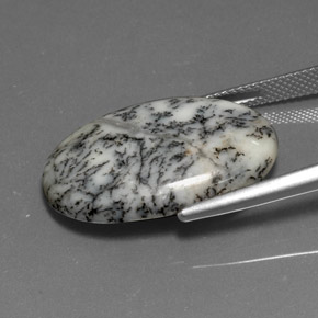 15.76 карата, натуральный Многоцветный Дендритный агат, Огранка Овал, Непрозрачный