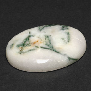 17.43 карата, натуральный Многоцветный Дендритный агат, Огранка Овал, Непрозрачный