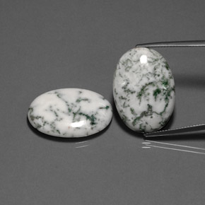  карата, натуральный Многоцветный Дендритный агат, Огранка Овал, Непрозрачный