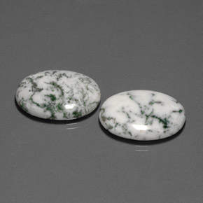  карата, натуральный Многоцветный Дендритный агат, Огранка Овал, Непрозрачный