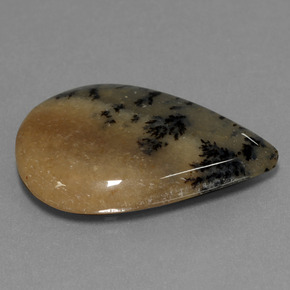 19.92 карата, натуральный Многоцветный Дендритный агат, Форма груши, Непрозрачный