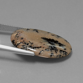 21.34 карата, натуральный Многоцветный Дендритный агат, Огранка Овал, Непрозрачный