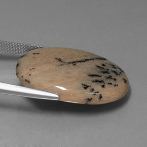 35.89 карата, натуральный Многоцветный Дендритный агат, Огранка Овал, Непрозрачный