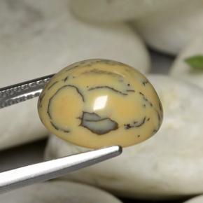 6.05 карата, натуральный Многоцветный Дендритный агат, Огранка Овал, Непрозрачный