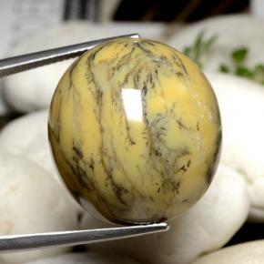 44.92 карата, натуральный Многоцветный Дендритный агат, Огранка Овал, Непрозрачный