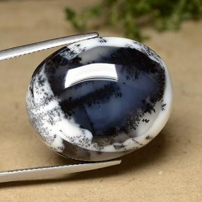 42.78 карата, натуральный Многоцветный Дендритный агат, Огранка Овал, Непрозрачный