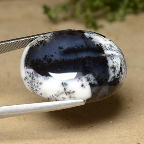 42.78 карата, натуральный Многоцветный Дендритный агат, Огранка Овал, Непрозрачный