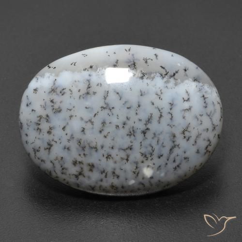 11.20ct Натуральный Многоцветный Дендритный агат, Овал, Непрозрачный