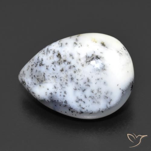 8.82ct Натуральный Многоцветный Дендритный агат, Форма груши, Непрозрачный