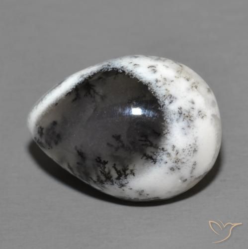 9.49ct Натуральный Многоцветный Дендритный агат, Форма груши, Непрозрачный