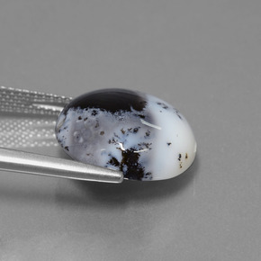 9.50 карата, натуральный Многоцветный Дендритный халцедон, Огранка Круг, Полупрозрачный