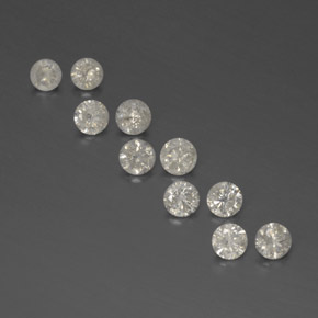  карата, натуральный Белый Бриллиант, Огранка Круг, SI