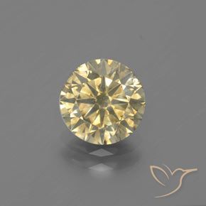1.70ct Натуральный Коньяк Бриллиант, Круглый, SI