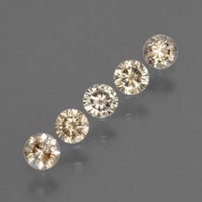  карата, натуральный Шампань Бриллиант, Огранка Круг, SI