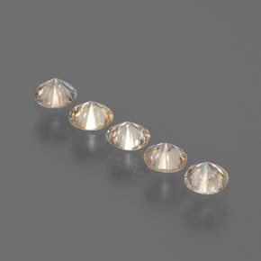  карата, натуральный Шампань Бриллиант, Огранка Круг, SI