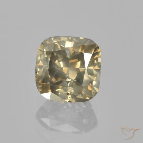 1.48ct Натуральный Коньяк Бриллиант, Подушка, VS-SI
