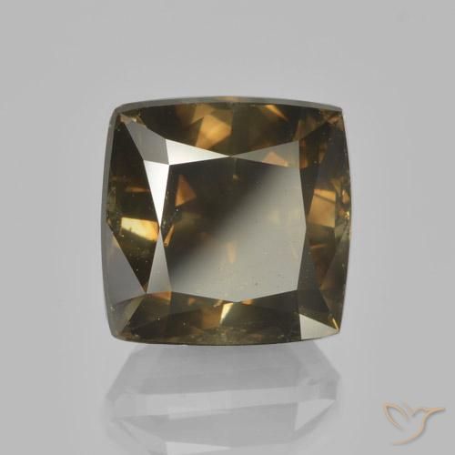 5.00ct Натуральный Глубокий коньяк Бриллиант, Подушка, Чистота VS