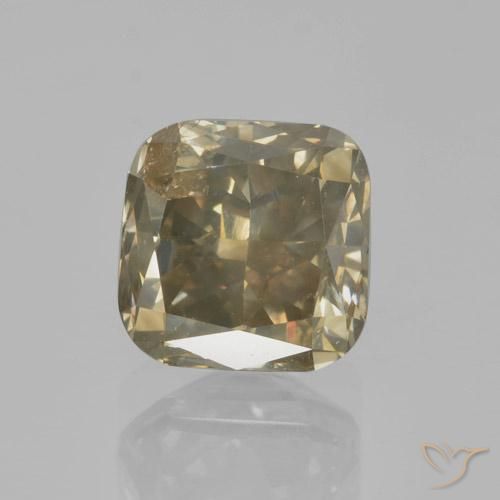 2.02ct Натуральный Коньяк Бриллиант, Подушка, Чистота VS