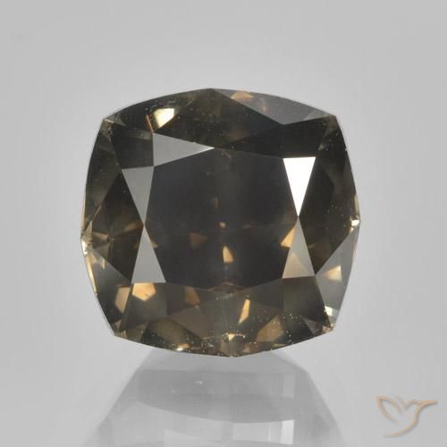 3.02ct Натуральный Глубокий коньяк Бриллиант, Подушка, VS-SI