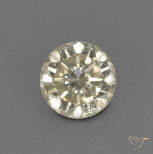 0.14ct Натуральный Шампань Бриллиант, Круглый, VVS-VS