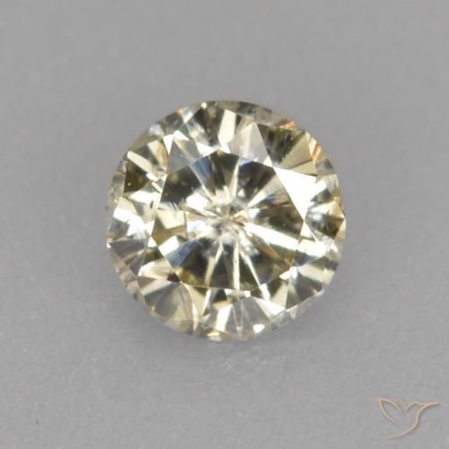 0.20ct Натуральный Шампань Бриллиант, Круглый, VS-SI
