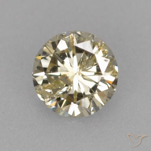 0.25ct Натуральный Шампань Бриллиант, Круглый, VS-SI