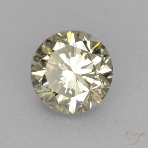 0.27 карата, натуральный Medium Light-Yellow Бриллиант, Круглый, Чистота VS