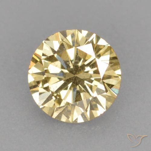 0.30ct Натуральный шампанское Бриллиант, Круглый, Чистота VS