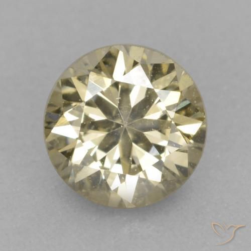 0.20ct Натуральный Коньяк Бриллиант, Круглый, VVS-VS