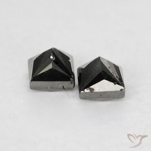 0.13 карата, натуральный Черный Бриллиант, Квадрат, Непрозрачный