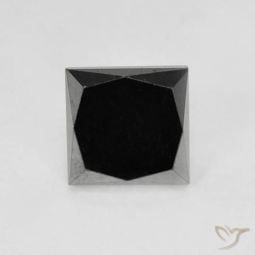 0.69ct Натуральный Черный Бриллиант, Квадрат, Непрозрачный