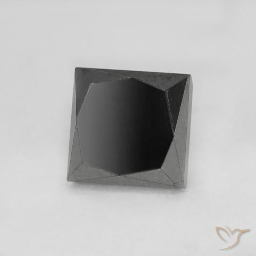 0.98 карата, натуральный Черный Бриллиант, Квадрат, Непрозрачный