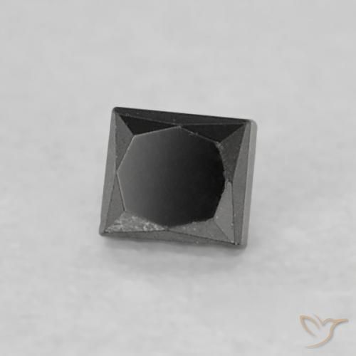 0.07 карата, натуральный Черный Бриллиант, Квадрат, Непрозрачный