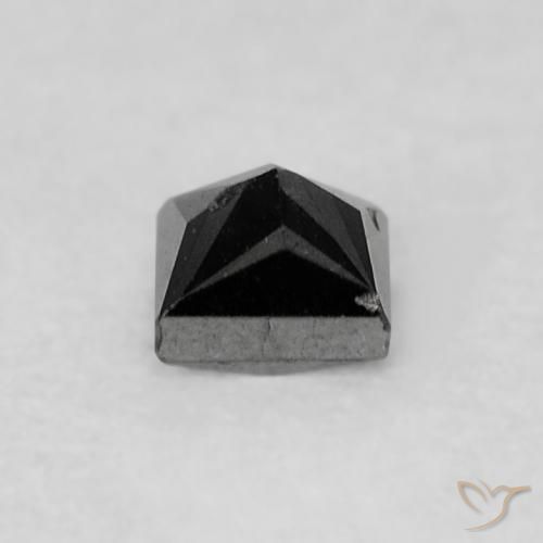 0.16 карата, натуральный Черный Бриллиант, Квадрат, Непрозрачный