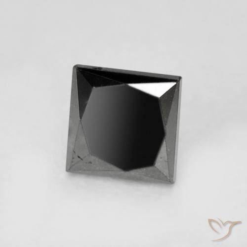 0.27ct Натуральный Черный Бриллиант, Квадрат, Непрозрачный