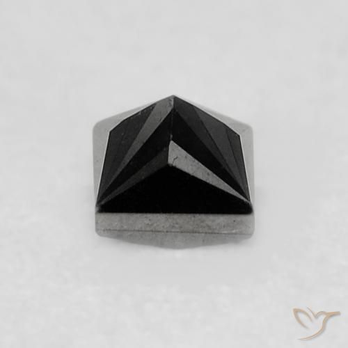 0.22 карата, натуральный Черный Бриллиант, Квадрат, Непрозрачный