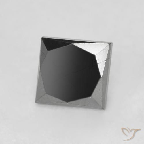 0.68ct Натуральный Черный Бриллиант, Квадрат, Непрозрачный