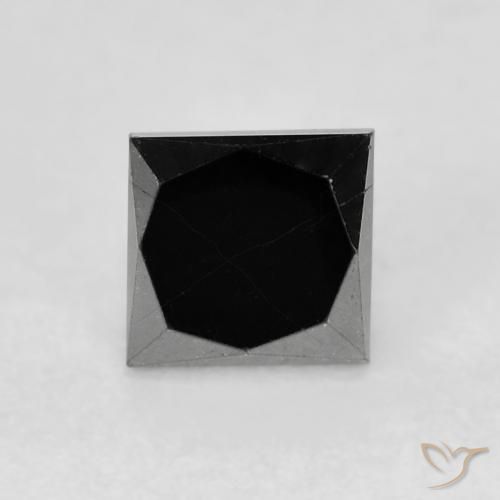 0.68 карата, натуральный Черный Бриллиант, Квадрат, Непрозрачный