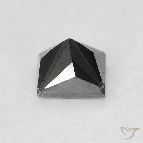 0.29 карата, натуральный Черный Бриллиант, Квадрат, Непрозрачный