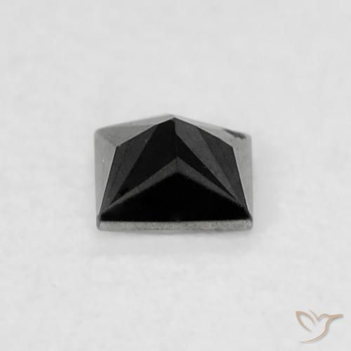 0.12 карата, натуральный Черный Бриллиант, Квадрат, Непрозрачный