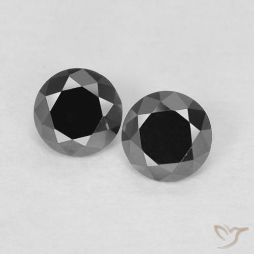 Драгоценные камни с черными бриллиантами россыпью для продажи - в наличии,готовы к отправке
