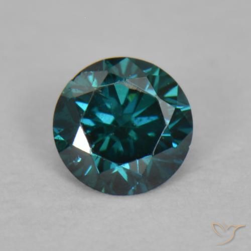 0.06ct Натуральный Зеленый Бриллиант, Круглый, Чистота VS