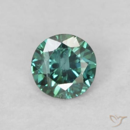 0.05ct Натуральный Зеленый Бриллиант, Круглый, VS-SI
