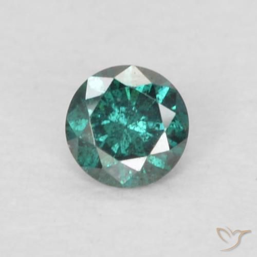 0.05ct Натуральный Зеленый Бриллиант, Круглый, Чистота VS