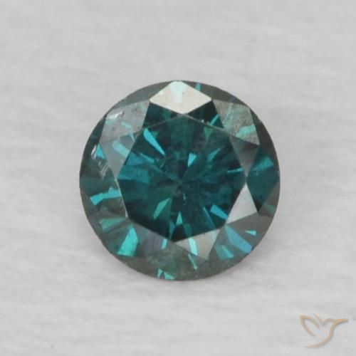 0.06ct Натуральный Зеленый Бриллиант, Круглый, Чистота VS, Photo A