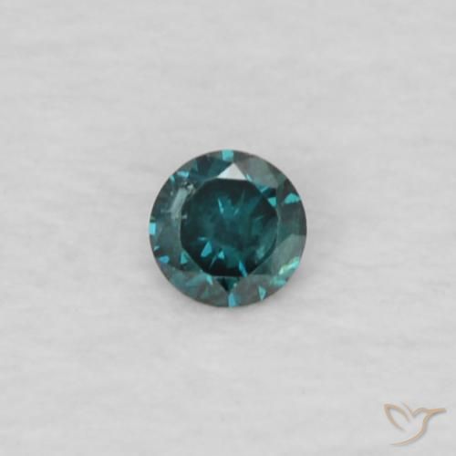 0.02ct Натуральный Зеленый Бриллиант, Круглый, Чистота VS